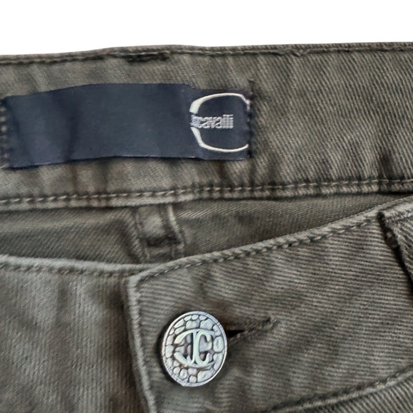 Just Cavalli Stretch Denim Jeans (Olive Green) Size 28 - Picture 4 of 12